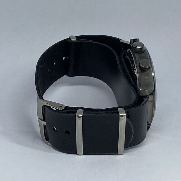 Fossil BQ1482 Men's Black Leather Analog Blue Dial Quartz Genuine Watch KS546 - Picture 12 of 12